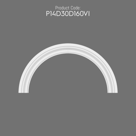 P14D30D160VI Polyurethane Decoration Polyurethane Facade Coating Exterior Polyurethane Arch Curve Round Arc Jamb Prices