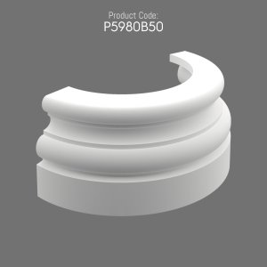 P5980B50 Column Base Decorative Polyurethane Design