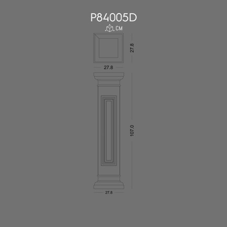 P84005D Polyurethane interior and exterior Short Roman Column Coffee Tables prices Column and Header decorations