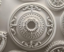 Classic Polyurethane Ceiling Medallions with Ornamental Motifs