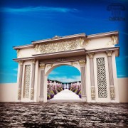 Polyurethane Classic Wedding Hall Exterior Entrance Gate Decoration Polyurethane floor molding models floor molding models prices <h2>Classic Polyurethane Entrance Design</h2><p>This exterior entrance gate decoration