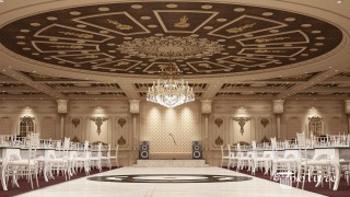 Elegant Polyurethane Interior with Classic Ceiling and Ornamental Motifs