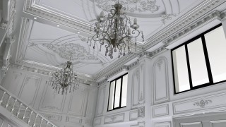 Polyurethane Classic Interior Design with Ornamental Motifs and Timeless Elegance