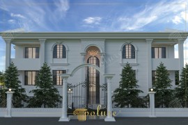 Elegant Classical Villa Facade with Polyurethane Detailing