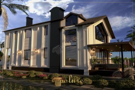 Modern and Classical Villa Designs with Polyurethane Geometric Forms