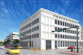 Moderne klassieke bedrijfspand gevel met polyurethaan details Polyurethaan en esthetiek in moderne klassieke gevelsPolyurethaan maakt het mogelijk om rijke klassieke details te verwer