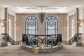 Elegant Polyurethane Classic Interior Hallway Design with Refined Decorative Details