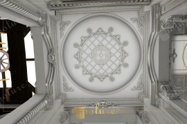 Timeless Polyurethane Classic Ceiling Design with Ornamental Motifs