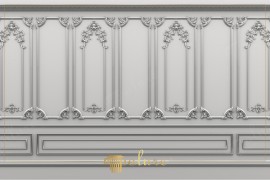 Elegant Polyurethane Molded Panels with Classical Ornamental Detailing