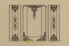 Elegant Polyurethane Paneling with Ornamental Motifs for Classic Wall Decoration