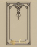 Elegant Polyurethane Wall Panel with Classical Ornamental Motifs