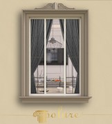 Elegant Polyurethane Window Frame with Classical Stylistic Details