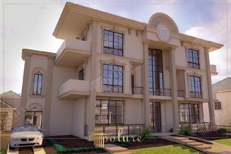 Klassische Villa Fassadengestaltung mit Polyurethan-Elementen <h2>Klassische Fassadendetails mit Polyurethan</h2><p>Die hier präsentierte Villa demonstriert, wie <strong>Polyurethan-Elemente</strong> zur Umsetzung einer eleganten und langlebigen Außenarchitektur beitragen können. Die Fassade wird durch hohe Pilaster strukturiert, deren kannelierte Oberflächen an antike <strong>Säulen</strong> erinnern und dem Bauwerk Tiefe verleihen.</p><p>Über den großen Fensterflächen finden sich kunstvolle Rahmungen mit floralen Ornamenten. Diese <strong>Dekorelemente</strong> erzeugen ein Wechselspiel aus Licht und Schatten, das den klassischen Stil würdevoll unterstreicht. Auf Balkonen ergänzen filigrane geschwungene Metallgeländer die dekorativen Strukturen aus Polyurethan.</p><p>Die klaren geometrischen Felder der Fassade werden durch fein profilierte <strong>Gesimse</strong> gegliedert, die nach antikem Vorbild den Übergang zwischen den Geschossen elegant akzentuieren. Besonders die Rundung im oberen Fassadenbereich erinnert an historische Villenarchitektur, während die Symmetrie der Fensterflächen für ein modernes, geordnetes Bild sorgt.</p><p>Historisch gesehen haben Architekten seit der Antike dekorative Ordnungsmotive wie Säulen und Gesimse eingeführt, um Proportion und Harmonie zu betonen. Diese Villa knüpft an diese Tradition an, interpretiert sie aber mit modernen Werkstoffen zeitgemäß neu.</p><ul><li>Kannelierte Pilaster aus Polyurethan</li><li>Florale und geometrische Ornamentik über den Fensterrahmen</li><li>Elegante Balkongeländer mit kunstvollen Mustern</li><li>Klassische Reliefstrukturen im Giebelbereich</li></ul>

<p>Diese Villa zeigt, wie <strong>Polyurethan</strong> für eine edle Fassadengestaltung genutzt werden kann. Die kannelierten <strong>Pilaster</strong> verleihen der Architektur klassische Stärke. Über den Fenstern befinden sich geschwungene Ornamentrahmungen. Feine florale Strukturen heben den traditionellen Charakter hervor. Schmiedeeiserne Geländer ergänzen die dekorativen Elemente. Die Symmetrie der Fensterflächen sorgt für klare Proportionen. Ein großes Bogenmotiv im Giebelbereich betont die Hauptansicht. <strong>Gesimse</strong> gliedern elegant die Geschosse. Helle Farbtöne lassen die Reliefs plastisch hervortreten. Historische Einflüsse sind harmonisch integriert. Moderne Materialien garantieren Beständigkeit. Florale und geometrische Motive werden kunstvoll verbunden. Das Zusammenspiel von Linien und Ornamenten wirkt ausgewogen. <strong>Dekorelemente</strong> schaffen eine repräsentative Wirkung. Diese Villa verbindet Tradition und Innovation in perfekter Balance.</p>