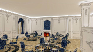 Elegant Polyurethane Classical Wedding Hall Decoration with Ornamental Details