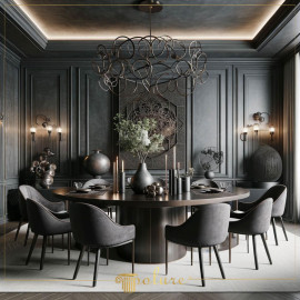 Elegant Polyurethane Molding for Neoclassical Salon Wall Design