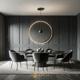 An Aesthetic Transformation in Your Living Room with Polyurethane Slats Living Room Wall Slat Decoration