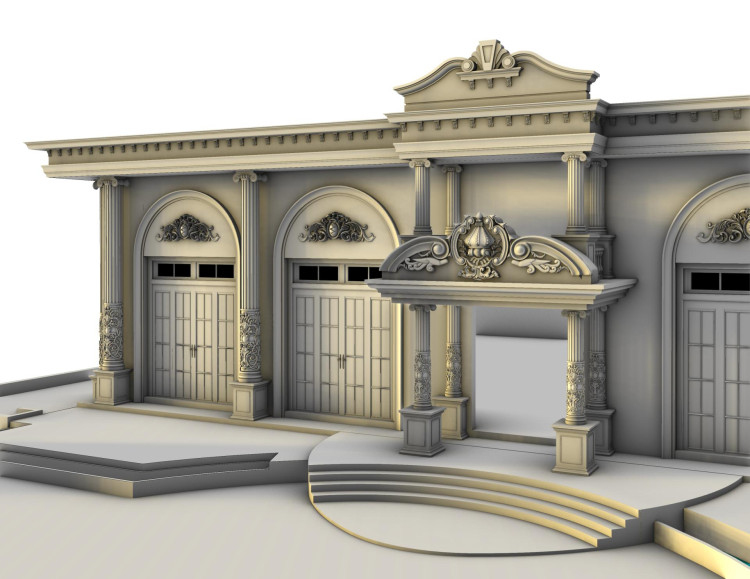 Dizajn klasik me poliuretan për fasadë dhe sallë dasmash <h2>Dekor klasik me poliuretan për sallë dasmash</h2><p>Kjo fasadë e konceptuar për sallë dasmash përfaqëson një kombinim të veçantë të formave klasike dhe materialit <strong>poliuretan</strong>, i cili njihet për qëndrueshmërinë dhe lehtësinë e tij. Kolonat vertikale me kapitele të detajuara mbartin motive të punuara me kujdes, ndërsa harkadat e larta krijojnë një hapësirë të gjerë dhe solemne.</p><p>Panjot dekorative mbi dyer dhe hyrja e theksuar me elemente voluminoze janë të zbukuruara me ornamente <strong>florale</strong> dhe reliev ornamental që shtojnë fisnikëri në dizajn. Shkallët gjysmërrethore që çojnë tek hyrja theksojnë formalitetin e hapësirës dhe krijojnë një efekt ceremonial.</p><p>Detajet dekorative të frymëzuara nga periudha <strong>neoklasike</strong> kanë lidhje me traditën e kolonave dorike dhe jonike që i japin karakter të rrënjosur historik ndërtesës. Krahas imazhit solemn, përdorimi i poliuretanit lejon kujdes më të lehtë dhe afatgjatë pa humbur elegancën.</p><p>Kjo zgjidhje dekorative është ideale për ata që kërkojnë një ambient dasmash me <strong>harmoni</strong>, <strong>simetri</strong> dhe mesazh të qartë të një ngjarjeje madhështore. Ajo kombinon motive tradicionale, vlera estetike dhe përfitime praktike bashkëkohore.</p>

<p>Kjo fasadë klasike me elementë <strong>poliuretan</strong> për sallë dasmash sjell një atmosferë të sofistikuar. Kolonat dekorative kanë motive të gdhendura me hollësi. Harkadat simetrike ofrojnë madhështi dhe ekuilibër vizual. Dyer të larta me panele gjeometrike japin hapësirës solemnitet. Ornamentet <strong>florale</strong> shtojnë një ndjesi artistike. Kornizat voluminoze mbi hyrje theksojnë karakterin monumental. Shkallët gjysmërrethore krijojnë një hyrje festive. Materiali <strong>poliuretan</strong> sjell qëndrueshmëri dhe elegancë. Fasadës i jepet jetë nga detaje të tipit <strong>neoklasik</strong>. Dekori është i përshtatshëm për ngjarje të rëndësishme. Harmonia dhe <strong>simetria</strong> janë thelbi i dizajnit. Solucionet estetike janë praktike njëkohësisht. Ndërthurja e traditës me modernitetin është funksionale. Ky koncept ofron një përvojë vizuale unike. Ai mbetet një zgjedhje e qëndrueshme për ceremoni martesore.</p>