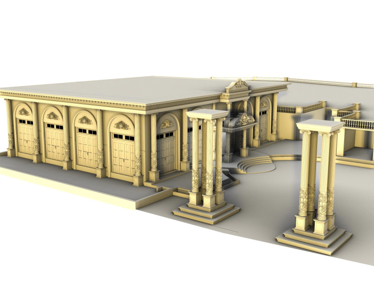 Decoração clássica em poliuretano para fachada de salão de casamentos <h2>Decoração Clássica em Poliuretano para Fachada</h2><p>A fachada de um salão de casamentos é frequentemente o primeiro contato dos convidados com o espaço. O uso de <strong>poliuretano</strong> em elementos decorativos clássicos confere resistência, leveza e grande riqueza de detalhes. Este material permite esculturas de alto relevo, arcos ornamentados e colunas imponentes que enriquecem o projeto arquitetônico.</p><p>No exemplo, observamos a presença de <strong>colunas clássicas</strong> com bases robustas, fustes canelados e capitéis adornados com motivos florais, remetendo aos estilos <strong>grego</strong> e <strong>romano</strong>. A escolha de formas simétricas e frontões triangulares reforça a sensação de estabilidade e solenidade. Esse tipo de composição remete às tradições arquitetônicas antigas, que valorizavam a proporção e o equilíbrio visual.</p><p>Os arcos superiores sobre as portas, adornados com relevos decorativos, criam uma atmosfera de nobreza. Já a escadaria e a entrada principal, acompanhadas de colunas destacadas, oferecem um percurso cerimonial marcante para recepção de convidados.</p><p>Historicamente, colunas ornamentadas eram associadas a templos e edifícios de importância pública na Grécia e em Roma. Aqui, esse conceito é reinterpretado para criar uma cenografia arquitetônica festiva, adequada a um <strong>salão de casamentos</strong> clássico, onde cada detalhe contribui para uma experiência única.</p>

<p>A fachada de um salão de casamentos pode transmitir uma atmosfera única desde a chegada. O uso de <strong>poliuretano</strong> como material decorativo garante durabilidade e leveza. As <strong>colunas clássicas</strong> criam imponência e simetria na entrada. Os arcos ornamentados contribuem para a sensação de sofisticação. Os relevos florais e geométricos tornam os detalhes mais refinados. A combinação entre escadaria e frontão realça a imponência cerimonial. O estilo remete à tradição arquitetônica da Grécia e Roma antigas. As proporções harmoniosas reforçam a sensação de prestígio. O espaço se transforma em cenário marcante para celebrações. Cada elemento decorativo eleva a experiência visual dos convidados. A escolha de ornamentação clássica valoriza a durabilidade estética. O equilíbrio entre arte e função é evidente no projeto. O conjunto arquitetônico cria um ambiente acolhedor e majestoso. A elegância atemporal proporciona um impacto memorável. Assim, o salão incorpora tradição, beleza e sofisticação.</p>