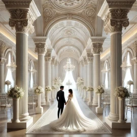 Klasyczna sala weselna z kolumnami poliuretanowymi i eleganckimi zdobieniami Klasyczna aranżacja z kolumnami poliuretanowymiWnętrze sali weselnej zostało zaprojektowane w duchu klasycznej architektury, gdzie 